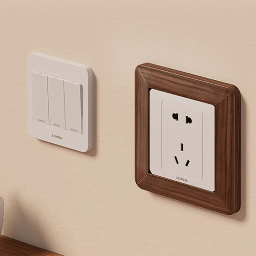 Solid wood switch frame cover modern simple switch sticker switch protective cover decorative cover socket anti-dirty cover ugly side cover walnut color single open imported solid wood