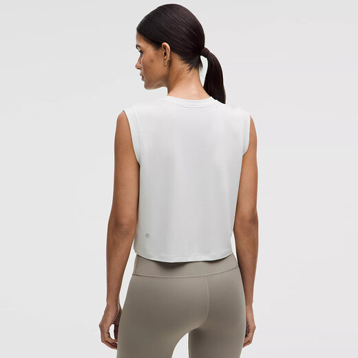 
lululemon丨Jersey Women's Training Jersey Sports Tank Top *Text Logo LW1FRWS Steam Gray XL /12