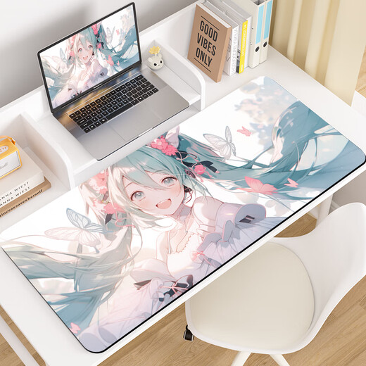 Juyingfeng Alfombrilla de ratón Juego de Oficina Grande Deportes electrónicos fps Alfombrilla Lisa Animación bidimensional Estilo Nacional Niños y niñas de Aspecto Alto Alfombrilla de Escritorio de Alta Gama 800*300*2mm Hatsune UFO