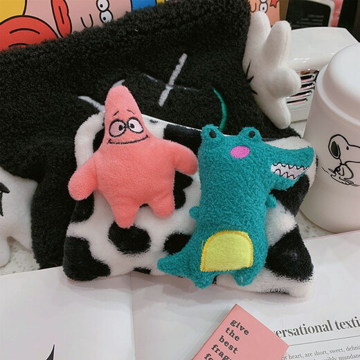 EKUSTYEE Cute Cartoon Three-dimensional Doll Plush Brooch Clothes Bag Accessories Soft Cute Creative Pin Female Pa Pa Bear Colorful Sun Flower