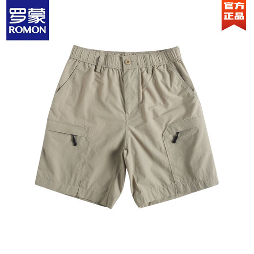 Romon Summer Japonais rétro Multi-poche shorts de travail Men lâche droit à l'extérieur à séchage
