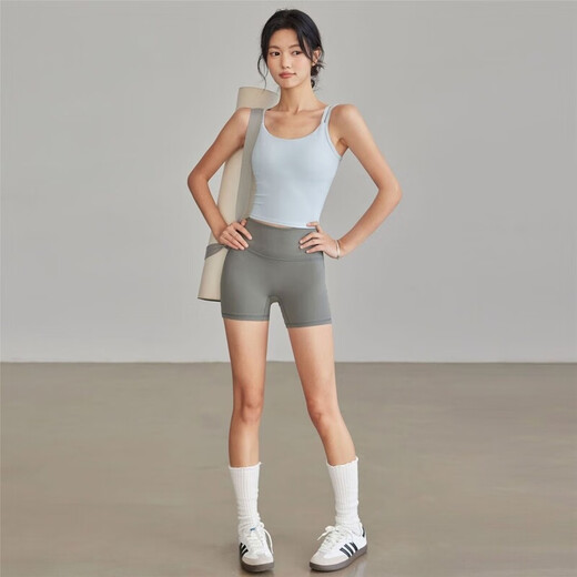 Shantou Lincun Pilates Top Suspender Summer Yoga Sports Vest Spandex Lined Moisture-wicking Breathable Women's Fitness Clothing Black L Recommended 111-124Jin Jin equals 0.5kg