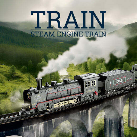 Simulate Electric rétro Thomas Train Track Set Toys Children's High-Speed ​​Train EMU Car Boy Model Batter
