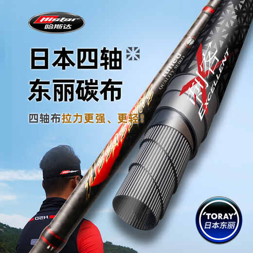 
HISTAR Assassin's Black Pit Lure Rod Carbon Ultra-light Straight Handle Gun Handle ml Adjustment Ultra-Long Mouth Lure Rod 682m Assassin 2.03m ML-gun Handle C-L