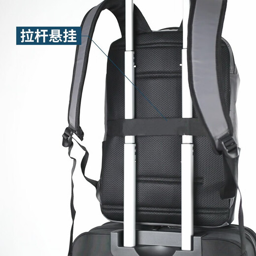 TARGUS/TARGUS backpack large capacity shock-absorbing computer bag fashionable three-compartment backpack for men and women TBB594 black