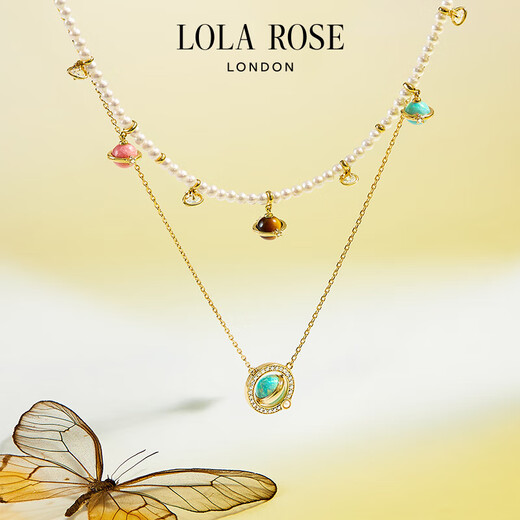 LOLA ROSE罗拉玫瑰日心说珍珠项链女节日礼物送女友生日礼物女