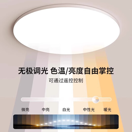 Laberta full spectrum ultra-thin eye protection ceiling lamp smart wireless remote control dimmable room master bedroom lamp 42w