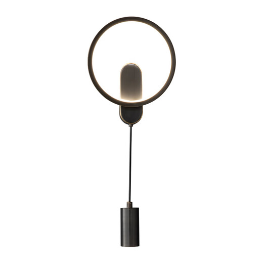 SANXIONG AURORA MUR LEAU LATTRE CORRIDE MUR CORRIDE ENTRÉE ENTRANCE SOIX LETURE MUR MUR NORDIQUE CONTRÔLE VOIX SMART LIGHTE YS854 COPPER 20CM TROIS COLL