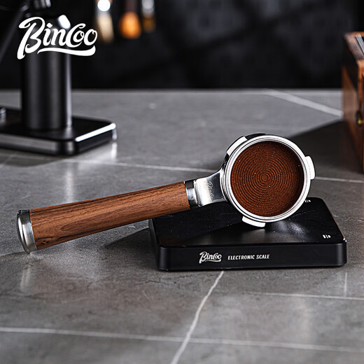 Bincoo Zhenxiang coffee machine bottomless handle 51/58mm espresso machine modified bottomless walnut handle
