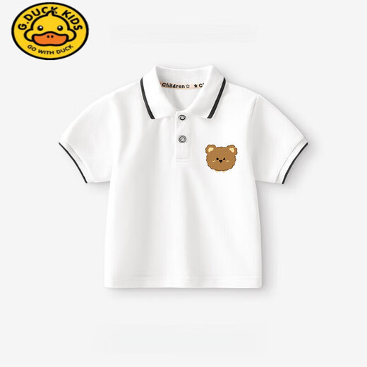 G.DuckKids Boys Polo à manches courtes 2025 Nouvelle t-shirt pour garçons à manche à demi-manche