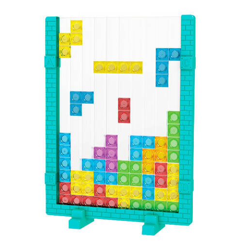 Tetris Juguetes educativos para niños 3D acumulación tridimensional de acumulación de niños y niñas Entrenamiento de la educación temprana Tetris Puzzle 42 partículas + Dice