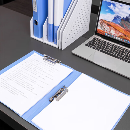 Deli Deli 5302ES double strong clamp (light blue) (piece)