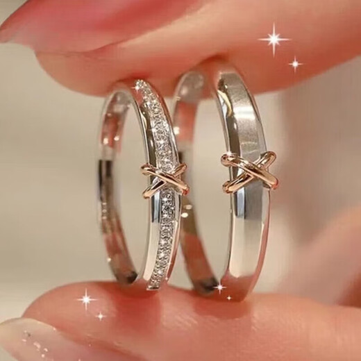 DR ring, diamond ring, couple ring, a pair of men and women, customizable engraved ring, trendy Valentine's Day gift for girlfriend, close to each other, single ring for women, take a note when ordering, style