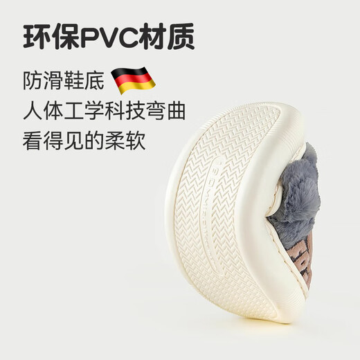 Jingyouyu German Quality 2025 New Children's Cotton Slippers Winter Indoor Home Furnishing for Big Children Baby Bear 18 Inner Length 18cm 180 Suitable for Foot Length 17CM