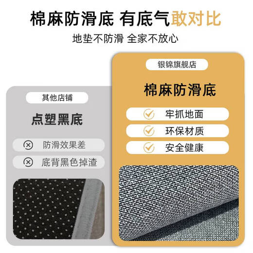 Tlxt Home Floor Mat 2024 Nouvelle sensation de porte à porte épaissie et non glissée Patre-pied domestique Patre d'entrée de la saleté Tapis 15923- 号 1 pièce 60cm * 90 cm