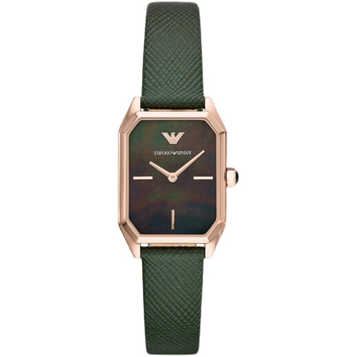 
Emporio Armani Armani Sugar Small Green Watch Women's Ins Fashion Retro Belt Quartz Simple Small Square Watch AR11149 AR11624