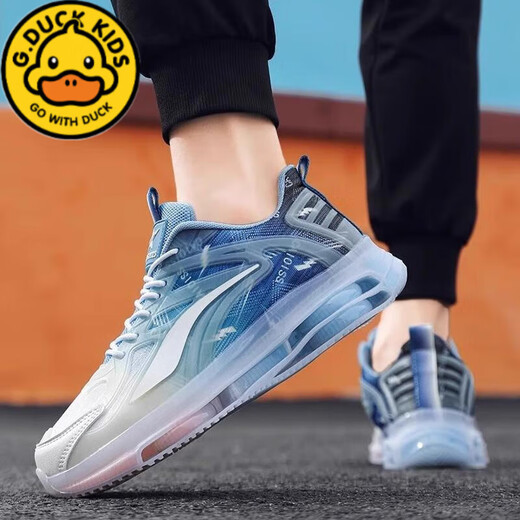 
G.DUCKKIDS boys' shoes Autumn 2025 new trendy sports shoes for children's air cushion running shoes trendy shoes Jinjiang Lecheng 683 black blue red [break code] 37 standard sports code