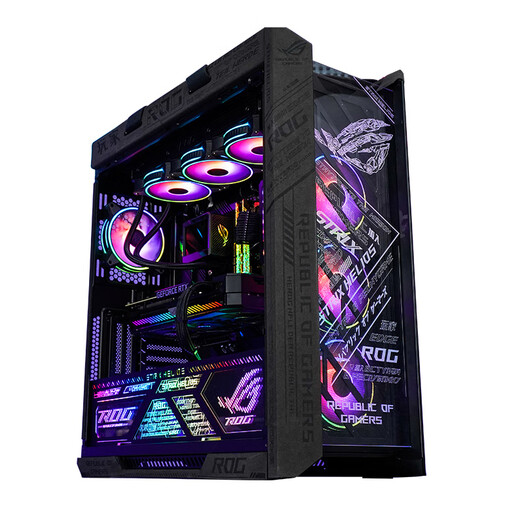 ASUS ROG family bucket host R7 9800X3D/9950X3D/5070TI/5080/5090 high-end game designer modeling rendering DIY assembly computer desktop R7 9800X3D丨RTX5080丨Specifications five