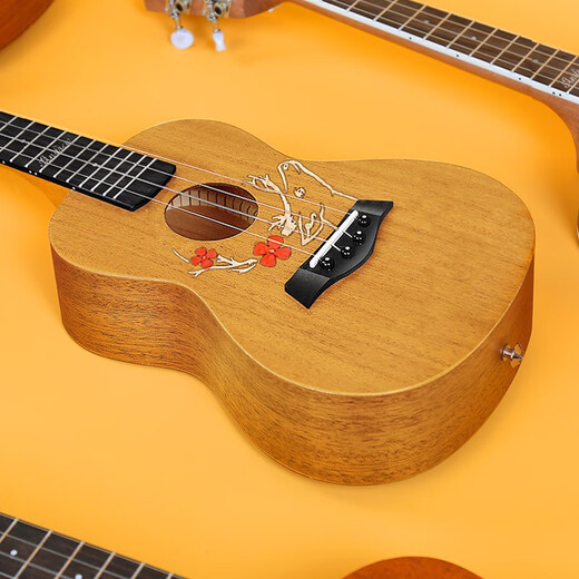 Andrew (Andrew) ADL Andrew 23-Zoll-Anfängerin-Ukulele-Studentin männlicher Ukulele-Hirsch-Gitarre Full Peach Heart 26-Zoll-Windblatt + Vollständiges Accessoires