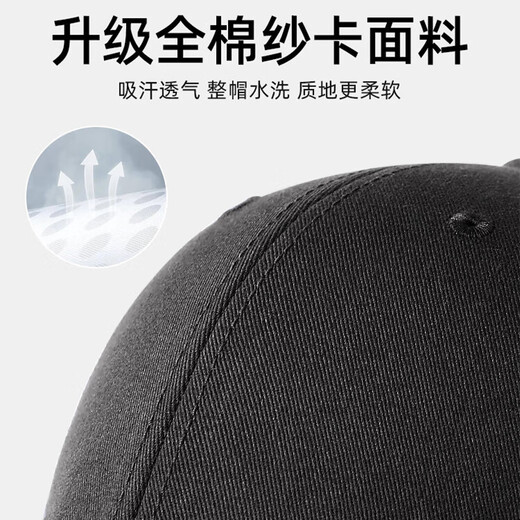 Huili Hut Herren Big Head Circum Baseball Hut Outdoor Sonnenschutz Sonnenhut Zeigt Gesicht kleiner Hut Frauen vier Jahreszeiten reine Baumwoll -Baseballmütze