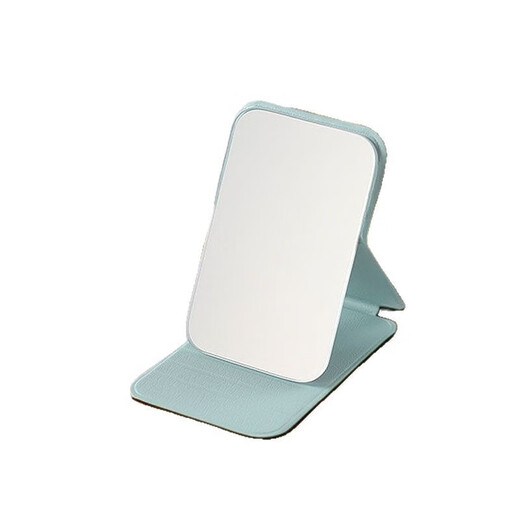 Mini simple makeup mirror for broken hair and hair accessories, convenient storage for carrying at any time for dressing, small folding mirror, pink folding mirror - 1 piece