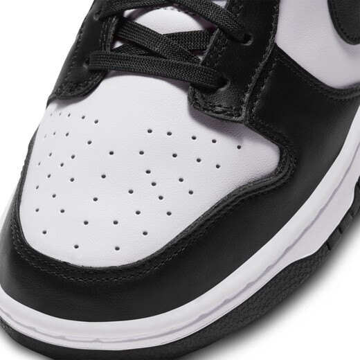 Nike (Nike) Dunk Low's Men's Retro Board Chaussures Rubber Sole Low Top Light Amortification DD1391 100 Blanc / Noir / Blanc 40.5