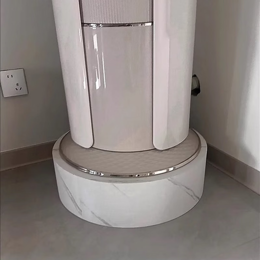 Air conditioner base heightening bracket is suitable for Haier Universal Square and Round Vertical Cabinet Bracket Mat Round Table Diameter 50 Height 20 Imitation White Marble Pattern