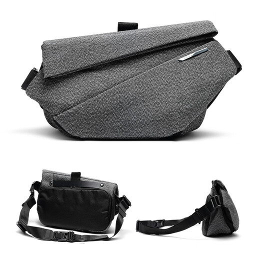 NIID [Regalo de San Valentín chino] Nuevo bolso de hombro resistente a los cortes Bolso para hombres Ciclismo funcional Crossbody Bag R1_Plus Material resistente a los cortes Gris [Conjunto de ciclismo]