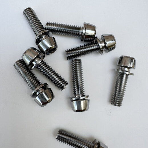 OIMG mountain bike stem screw M5M6 silver screw bicycle accessories handlebar head riser water bottle cage screw M5 screw 6 pieces + installation tool