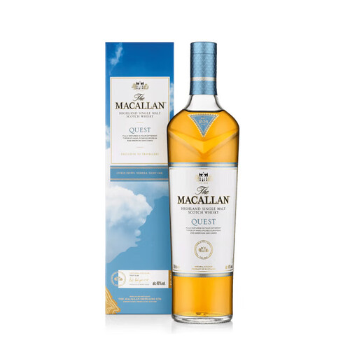 
MACALLAN Quest Blue Sky Scottish Single Malt Whiskey 700ml 40-degree gift box with foreign wine and micro flaws