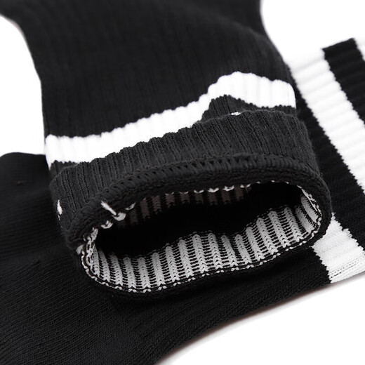 阿迪达斯（adidas）男袜女袜 新款休闲袜子健身训练透气时尚条纹休闲中筒袜户外中袜 FH6629 S