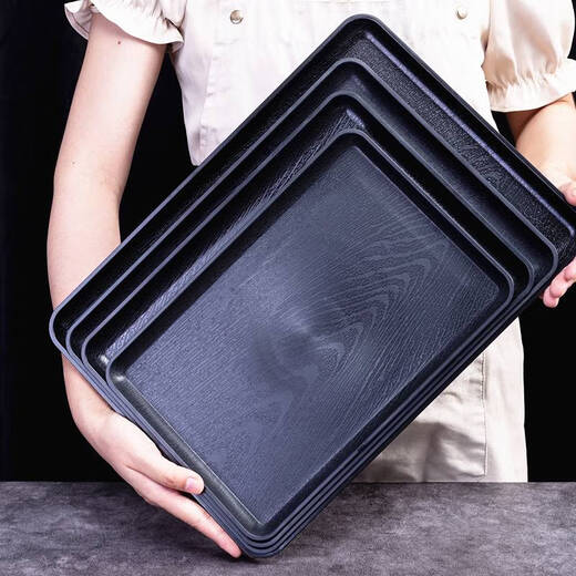 Miehone Tee Tablett Rechteckige Plastikschale Grillschale Obstschale gebraten