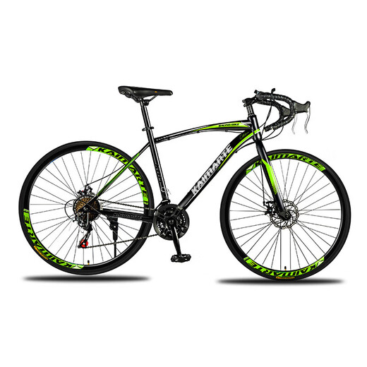 [Venta caliente] Manejo de curva de bicicleta de carretera 700C Velocidad variable Competencia de frenos de disco doble