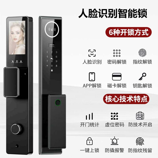 Yaodun Class A security door, super large ventilation door, middle door, cast aluminum carved spliced window, entrance safety door, 1050*2050 AI face intelligent lock + door
