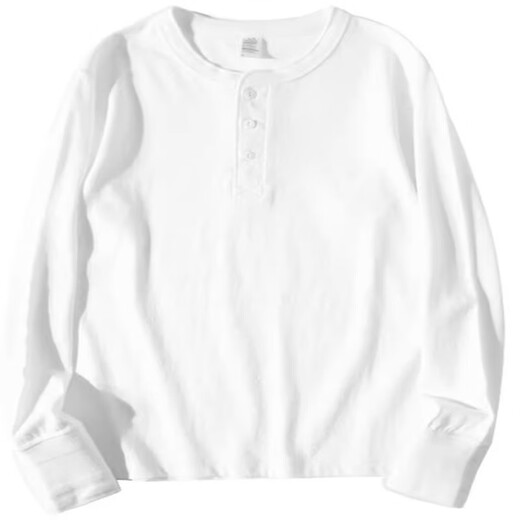 Kuraishi Kazuki trendy American Henry collar long-sleeved T-shirt men's spring and autumn pure cotton sweatshirt men's bottoming Henry shirt black 250g pure cotton L 130-155Jin Jin equals 0.5 kg