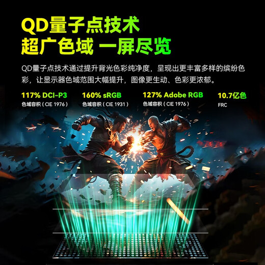 Titan Legion 31.5-inch large screen 2304 partition MiniLED 4K 160Hz dual-mode 320Hz DyDs technology wide color gamut professional gaming monitor P326MV MAX