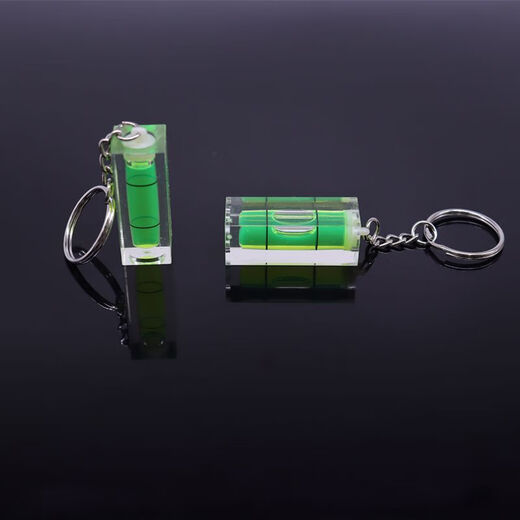 Bun Peng bubble level level round universal portable green light small high-precision balance ruler level bubble tape 12x60mm (1 piece)