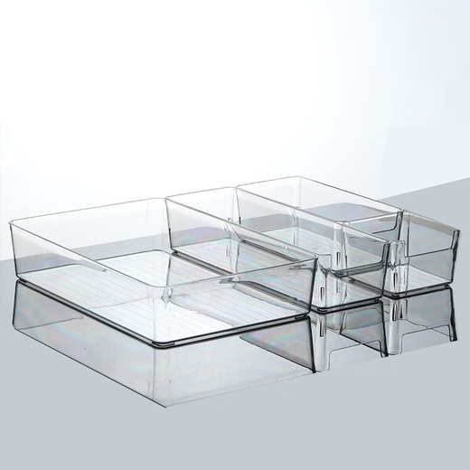 Pupan Andere Aufbewahrungsboxen Küchenschubladen eingebaute Partition transparente schmale Streifen Tabelle Stäbchen Stäbchen Station Rechteckige 4877. Seite U Transparent Korb mittelgroß 1 pt hohe transparent