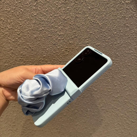 NLW is suitable for Samsung zflip7 Honor vflip5 mobile phone case novaflip6 Huawei purax/pocket2 blue wristband oppofindn3flip motorcycle 50/60ult light blue silk wristband light color not resistant to dirt Huawei Pocket2