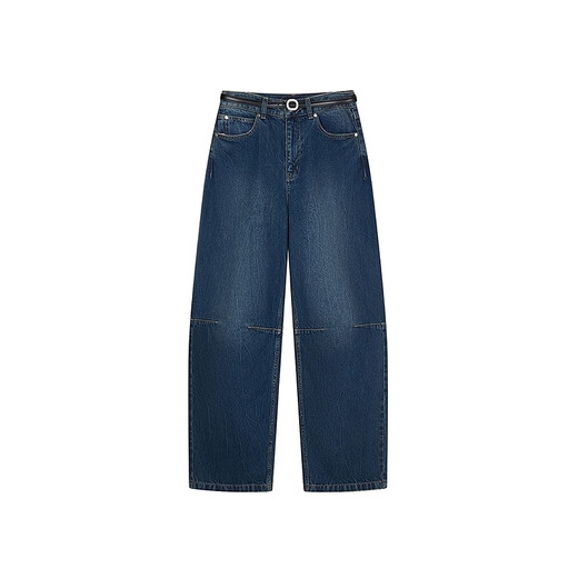 Teenie Weenie Bear Женские джинсы 2025 Осень Осень Новый Ретро вымыл Slack Comfort Pants Medium Blue M