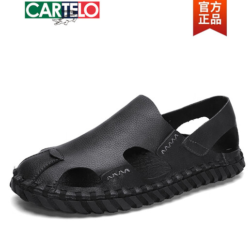 Cartelo Rom Herren Sandalen Sommer extra groß Größe Schwarz Neu atmungsaktives fauler Fahren lässige Schuhe Weiche Sohle Fahren Herrenschuhe 9926 Beige 38