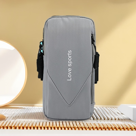 Complete running cell phone arm bag, waterproof, thin and multifunctional mobile phone bag, outdoor fitness equipment, sports arm bag, black