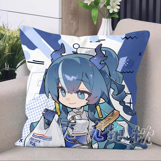 Ark of Tomorrow, Luosen Chongyue Amiya Dormitory Nap Sofa Pillow Bedside Bedside Backrest Cushion Pillow D1047 XiQ 45cm*45cm Pillow core with centimeters + double-sided picture