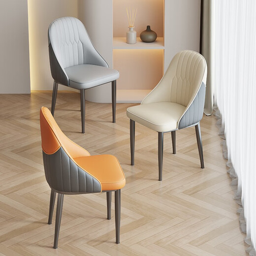 
Every year, the dining table and chairs are light and luxurious. Home dining chairs. Modern simple dining table and stools. Hotel restaurant commercial backrest chair. Crown chair*4-handle Y1047#
