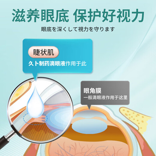 Jiubu Pharmaceutical Lutein Eye Drops relieve fatigue, dry eyes, swelling and pain, blurred vision, dry eye itching eye drops 3 boxes