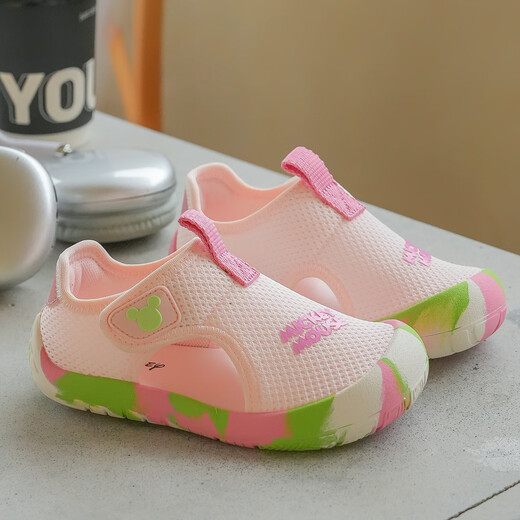 Disney Disney boys and girls sandals summer children's beach shoes non-slip soft bottom toe anti-kick sandals blue 28