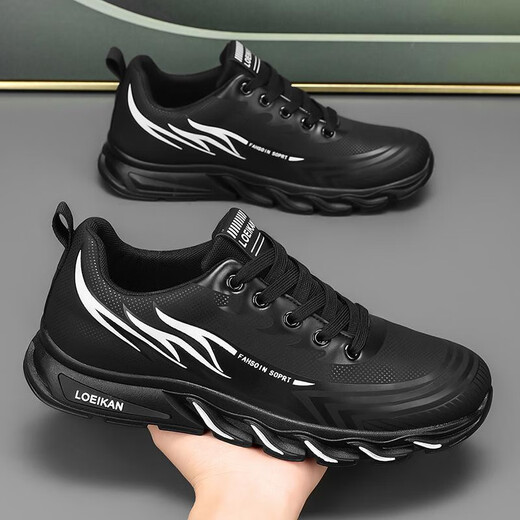 Light Moe Rong Gran tamaño zapatos para hombres 45 Zapatos de moda para hombres 2025 Spring New 46 Casual Shoes 47 Sports Trendy 48 Working Shoes AC3882/Blanco y blanco 46