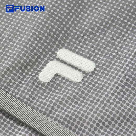 FILA FUSION斐乐潮牌梭织外套男2025秋新款休闲宽松连帽防晒上衣 云白色-WT L 175/96A/L