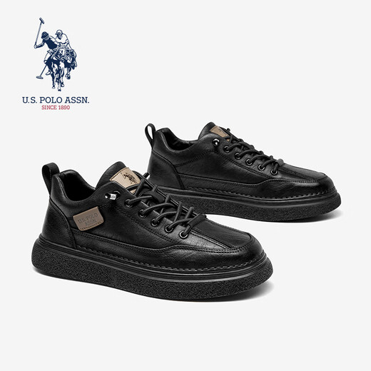 U.S. POLO ASSN. Paul men's shoes 2025 autumn new casual leather shoes British retro business commuting versatile sneakers
