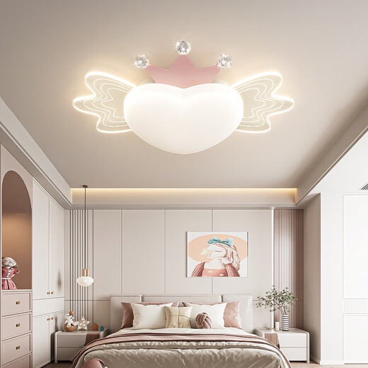 Opp-Beleuchtung (Opple) 2025 Neues Creme-Stil New Girl Girl Cartoon Kinderzimmer Lampenraum Prinzessin Zimmer Schlafzimmer Deckenleuchte 1W 1W LICHT RA9755CM-Drei Farbton Licht